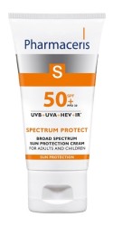 Крем солнцезащитный Pharmaceris S Спектрум протект SPF50+ широкого спектра действия для взрослых и детей 50 мл