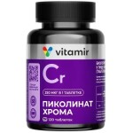 Пиколинат хрома Премиум, Vitamir (Витамир) таблетки 250 мкг / 540 мг 120 шт БАД к пище