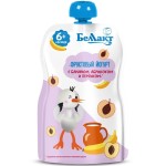 Пюре, Беллакт 90 г Фруктовый Йогурт Банан Абрикос Персик с 6 мес гуалапак