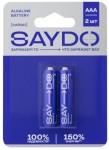 Батарейки, Saydo (Сайдо) 2 шт алкалиновая ААА блистер