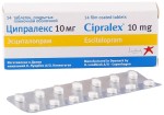 Ципралекс, таблетки покрытые оболочкой пленочной 10 мг 14 шт