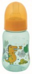 Бутылочка для кормления, Мир детства 125 мл 1 шт арт. 11216 полипропиленовая эргономичной формы с силиконовой соской